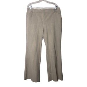 Victoria's Secret Gray and Pink Pinstriped Slacks Size 14 Short